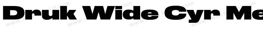 Druk Wide Cyr Medium字体转换